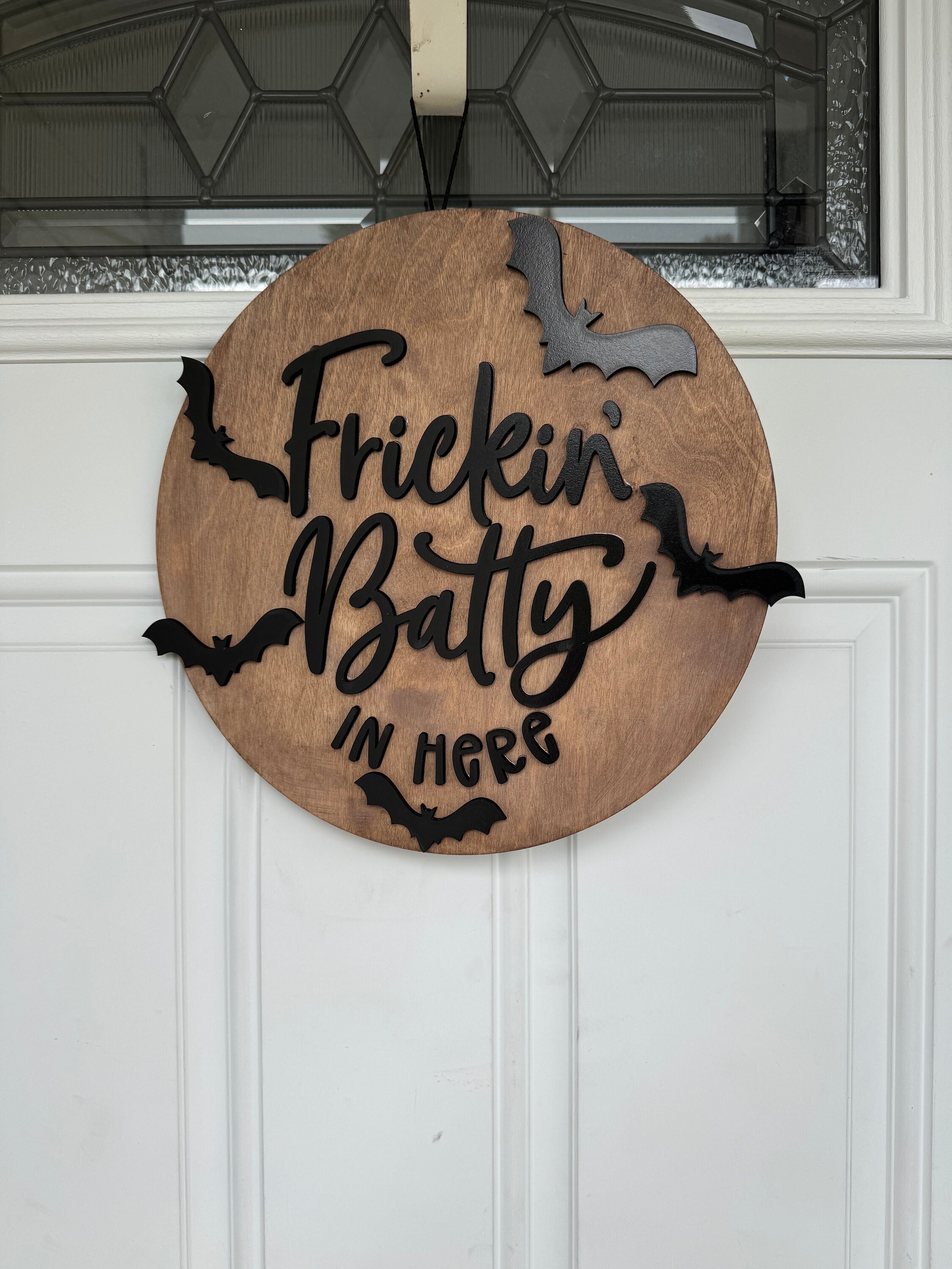 Batty in Here,front Door Sign - Etsy