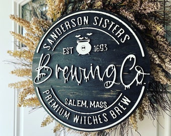 12in-Sanderson Sisters Brewing Co.Sign