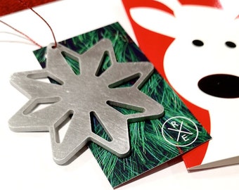 Star Christmas Ornament – Unique Christmas Ornament - Laser Cut Metal Art