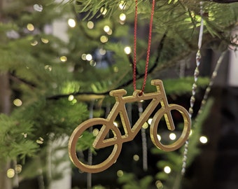 SPECIAL ADDITION Bicycle Christmas Ornament – Unique Christmas Ornament - Laser Cut Metal Art