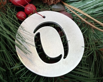 Letter "O" Christmas Ornament – Unique Christmas Ornament - Laser Cut Metal Art