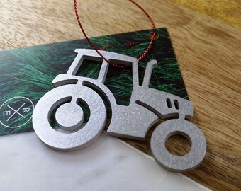 Tractor Christmas Ornament – Unique Christmas Ornament - Laser Cut Metal Art