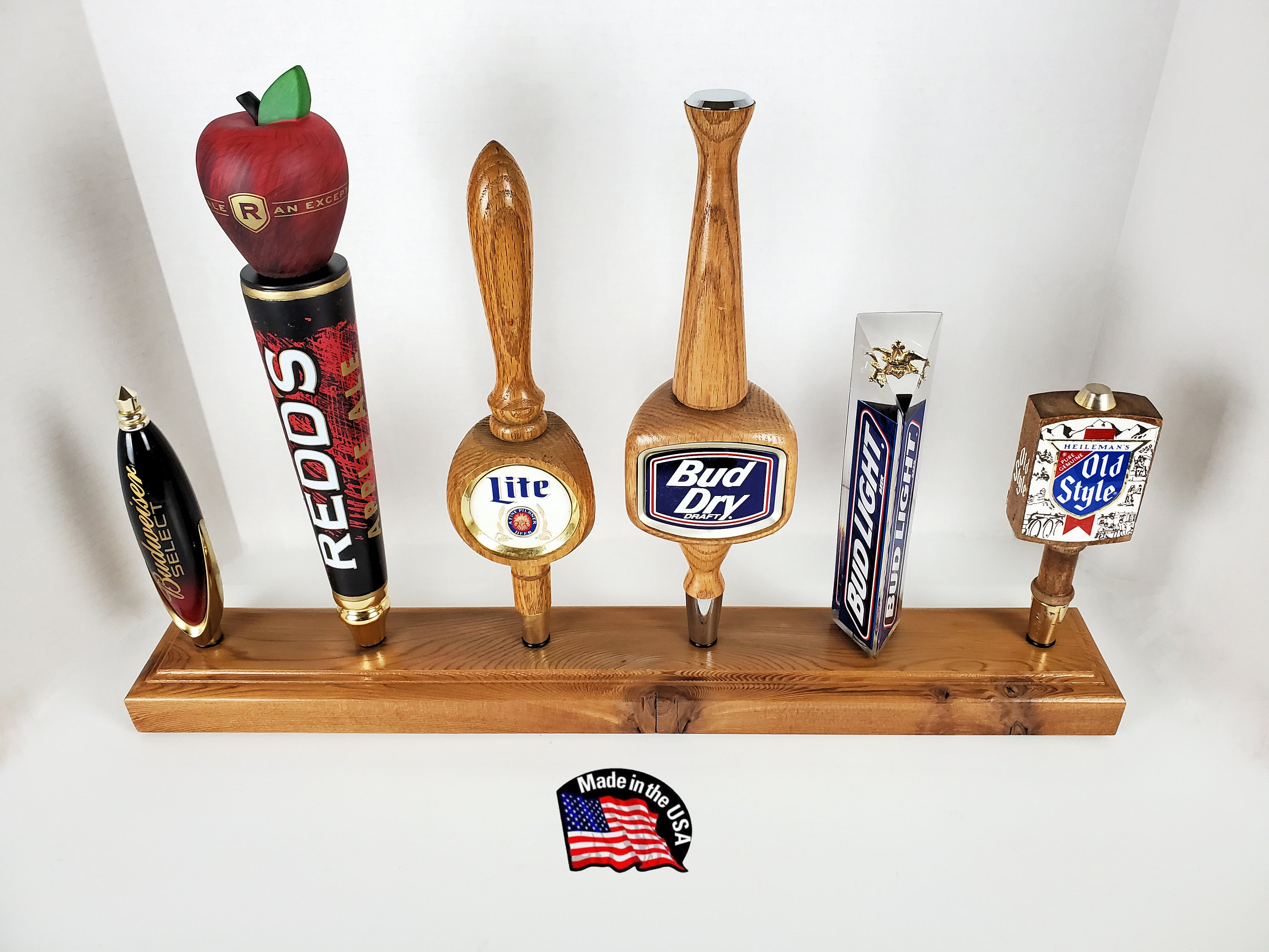 Solid Reclaimed Cedar Wood Six Beer Tap Handle Display Stand Etsy