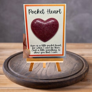 Carte coeur câlin de poche - Vous m'avez manqué - Cadeau - Anniversaire - Maman - Fille - Grand-parent