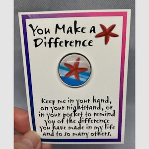 Carte câlin étoile de mer, vous faites une différence