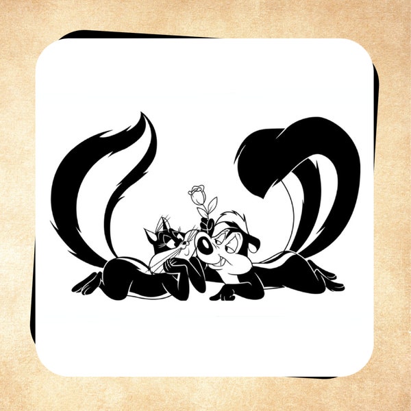 Pepe Le Pew and Penelope Charming Magnet