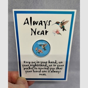 Carte câlin colibri toujours près de la poche