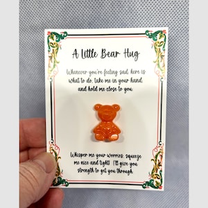 Carte câlin de poche Un petit câlin d'ours