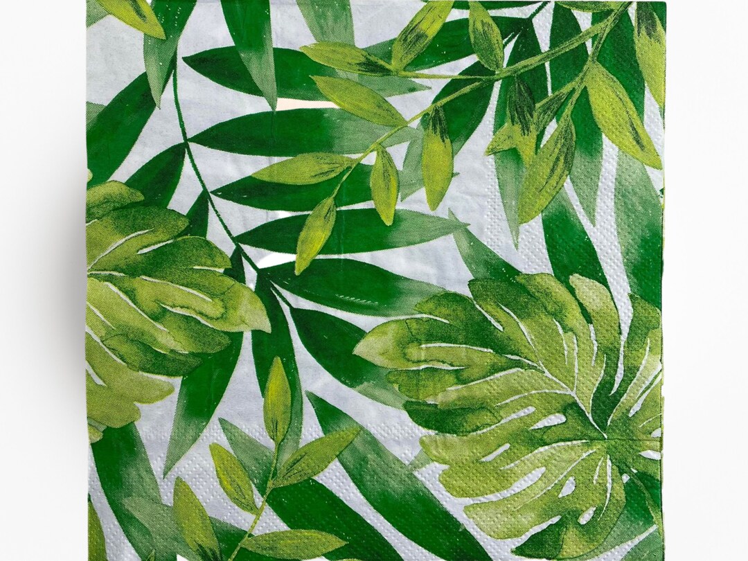 Tropical Jungle Decoupage Napkins Tissue Paper for Decoupage Etsy