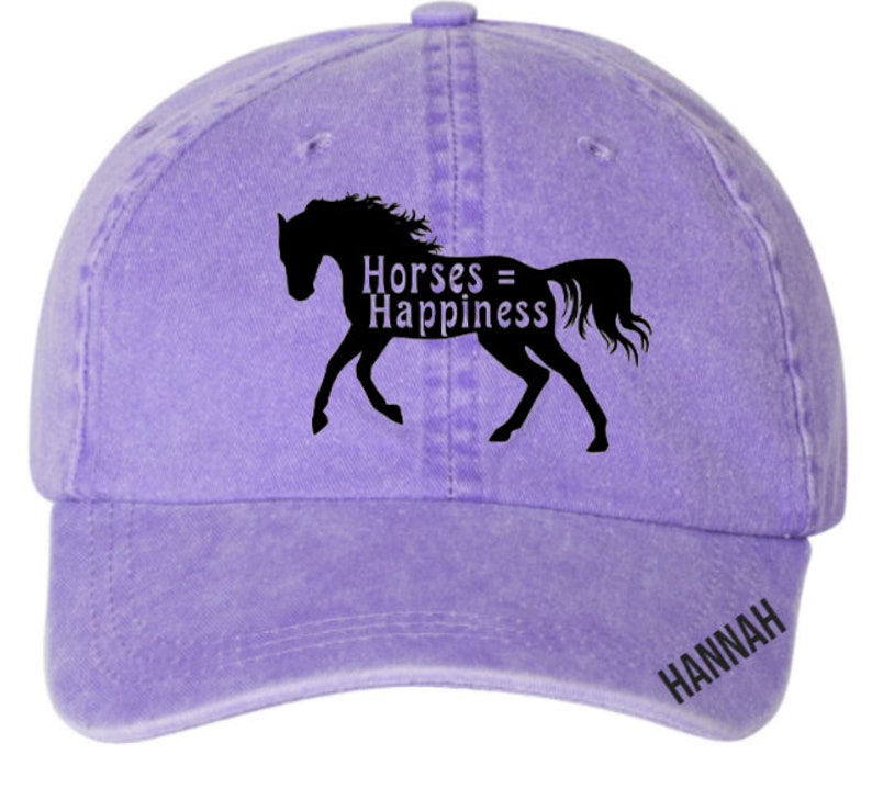 Horse Hat Horses Happiness Hat for Horse Lovers Barn Hat Etsy UK