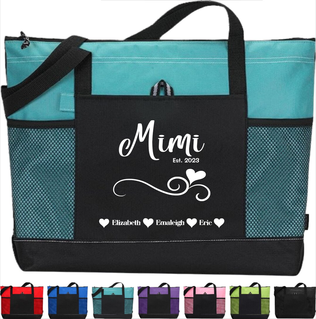 Geschenk-Set Tragetasche & Make-up-Tasche Für Oma – Personalisierbar, Segeltuch, Wasserabweisend
