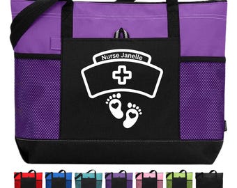 Personalized OB Nurse Tote Obstetrics Nurse Appreciation Gift Custom Doctor Nurse Graduation Medical Bag Nurses Day Gift Nursing Student