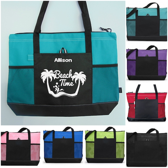 Beach Time Tote Vacation Tote Tote for Beach Lover Going to Etsy