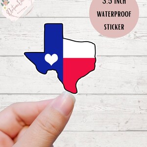 Texas State Sticker Waterproof Stickers Die Cut Sticker Glossy Stickers Sticker Laptop Sticker Tumbler Sticker Gift Texas State Love Texas