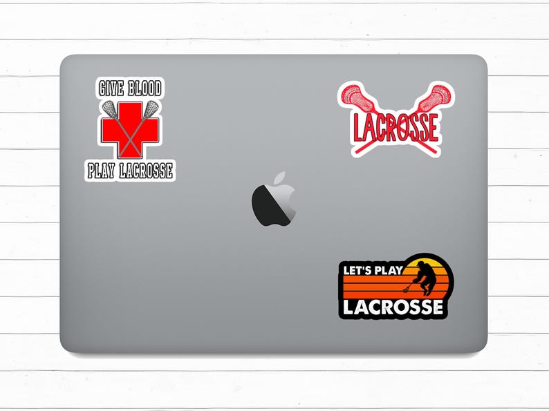 Waterproof Lacrosse Sticker Pack: Laptop, Water Bottle, Sports Decals ...