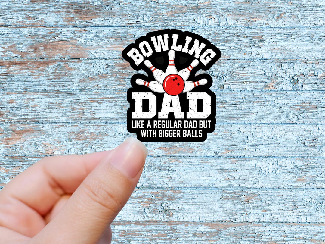 Funny Bowling Vinyl Sticker – Retro Bowling Lover Gift, Bowling Team ...