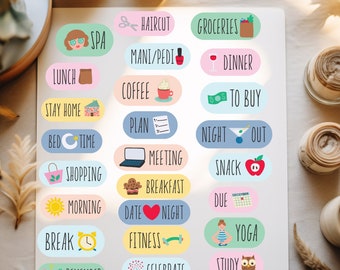 Planner stickers daily task sticker organizational labels planner labels cute stickers decorate