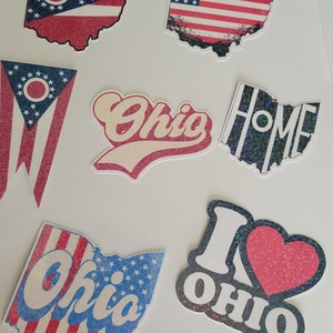 Ohio Aufkleber, Ohio, Buckeye State, Spiegel Aufkleber, Laptop Aufkleber, Aufkleber Aufkleber, Premium Vinyl,I love ohio