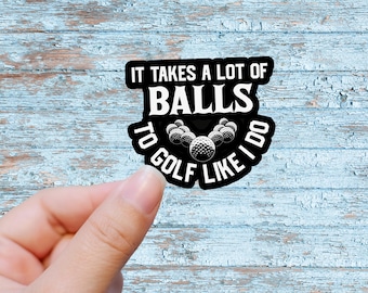 Adesivo da golf / Adesivo divertente da golf / Regalo per golfisti / Adesivo per amanti del golf / Adesivo in vinile per carrelli da golf / Adesivo da golf per borraccia per laptop