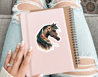 Horse watercolor vinyl Sticker, horseback, Cowgirl Sticker, mirror sticker, horses, wild horses, Country Western, Country Western Sticker,