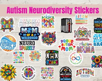 Autism Awareness Sticker | Neurodiversity Decal | Autism Mom Gift | Puzzle Piece Support Sticker | Autism Acceptance Laptop Water Bottle