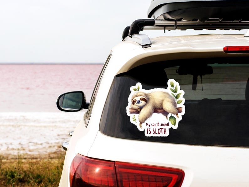 Window Sticker Sloth Cute Sloths Sticker Pack, Mystery Pack, Sloth, Sloths Gift Idea, Cute ...
