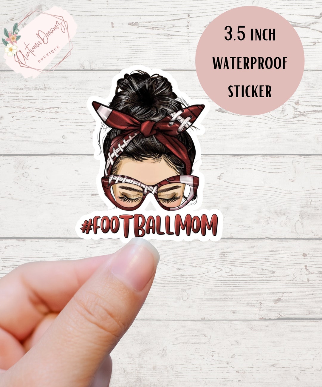 Football Mom Sticker Football Sticker Football Life Moms Etsy