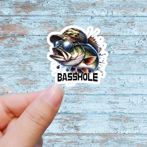 Calcomanía de vinilo de pesca, idea de regalo para él, regalo para papá, pesca, caña de pescar, calcomanías divertidas para el parachoques, calcomanía de pesca, pescador