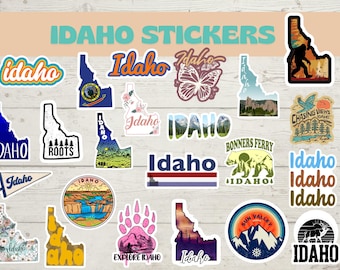 Idaho Stickers | Idaho State Vinyl Sticker | Potato State Decal | Travel Souvenir | Laptop Water Bottle Car Sticker