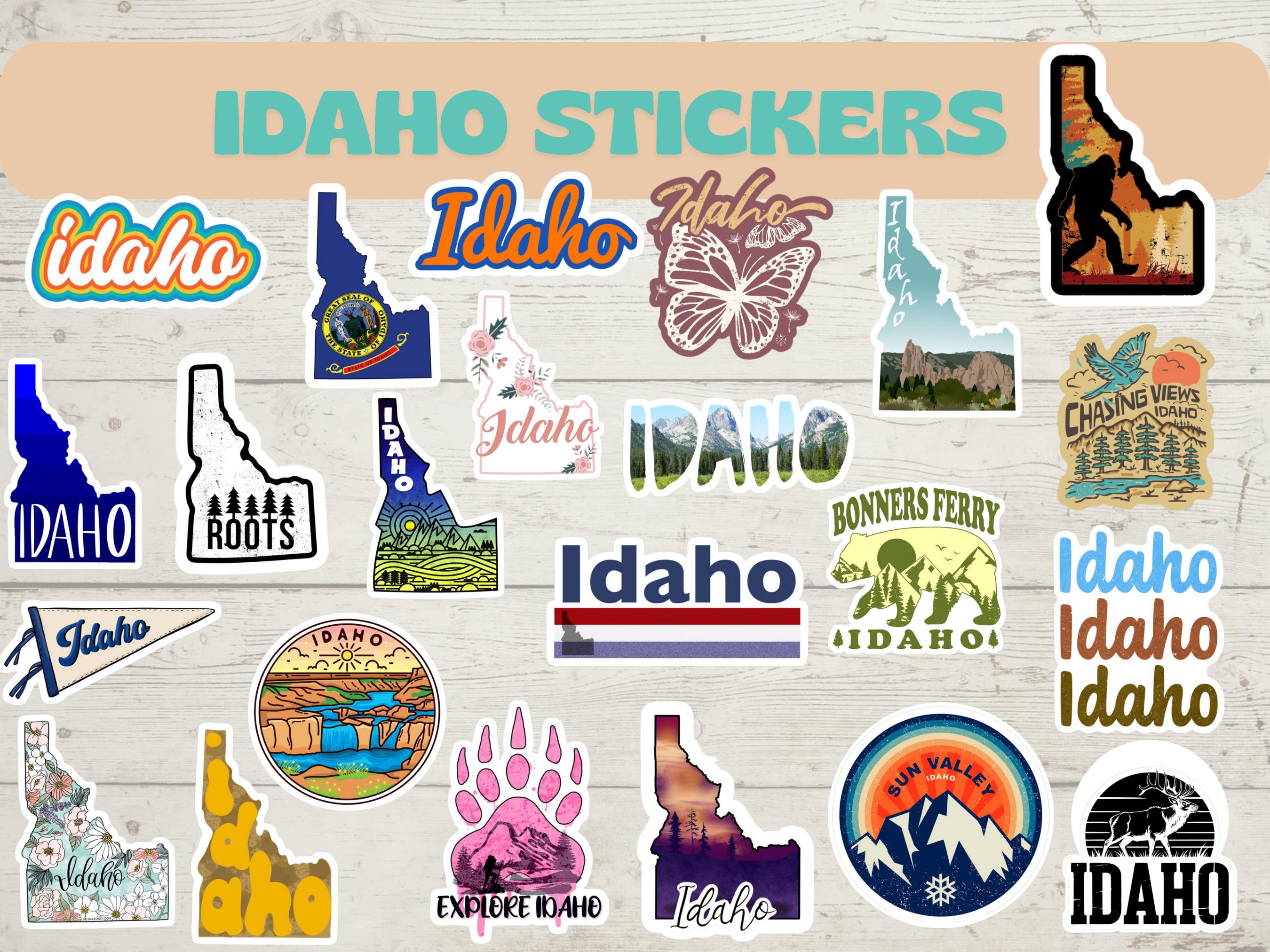 Idaho Stickers | Idaho State Vinyl Sticker | Potato State Decal ...