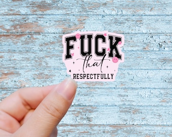 Sarcastische sticker, cadeau-idee voor volwassen humor, vloekende stickers, sticker donkere humor, retro grappig citaat stickers sticker, grappige sticker volwassen humor