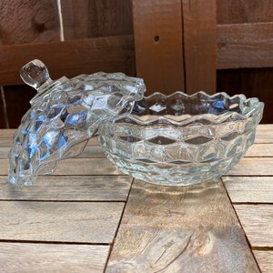 Colony Whitehall Clear Cubist Candy Dish