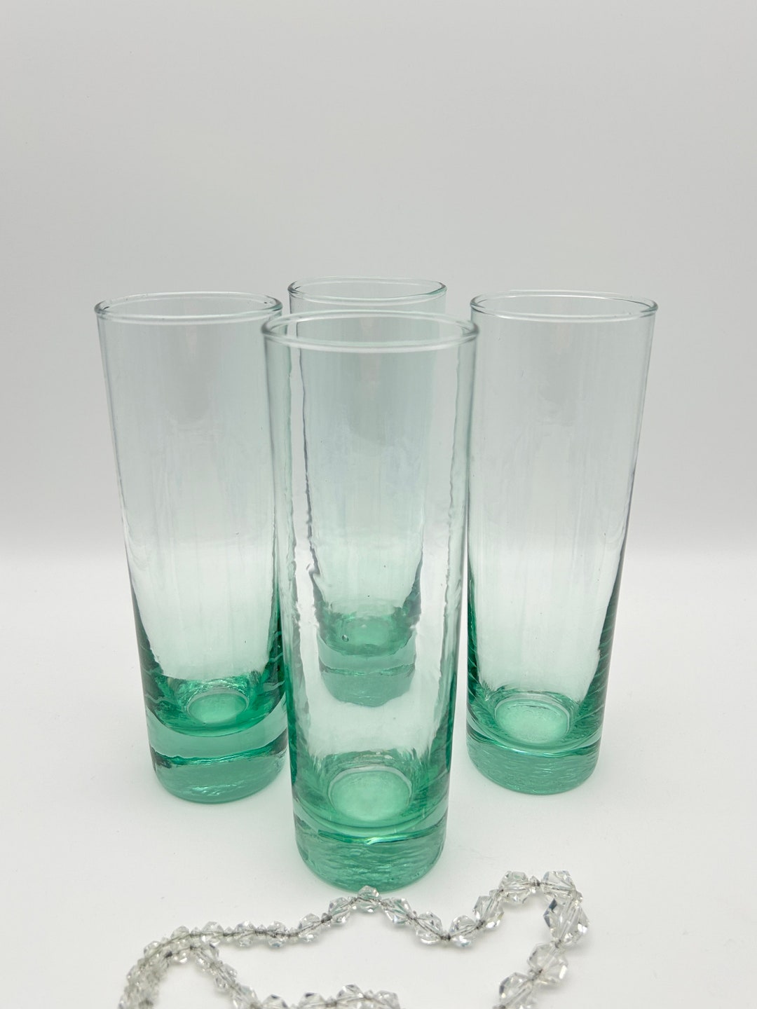 4 Vintage Collins Glasses Etsy