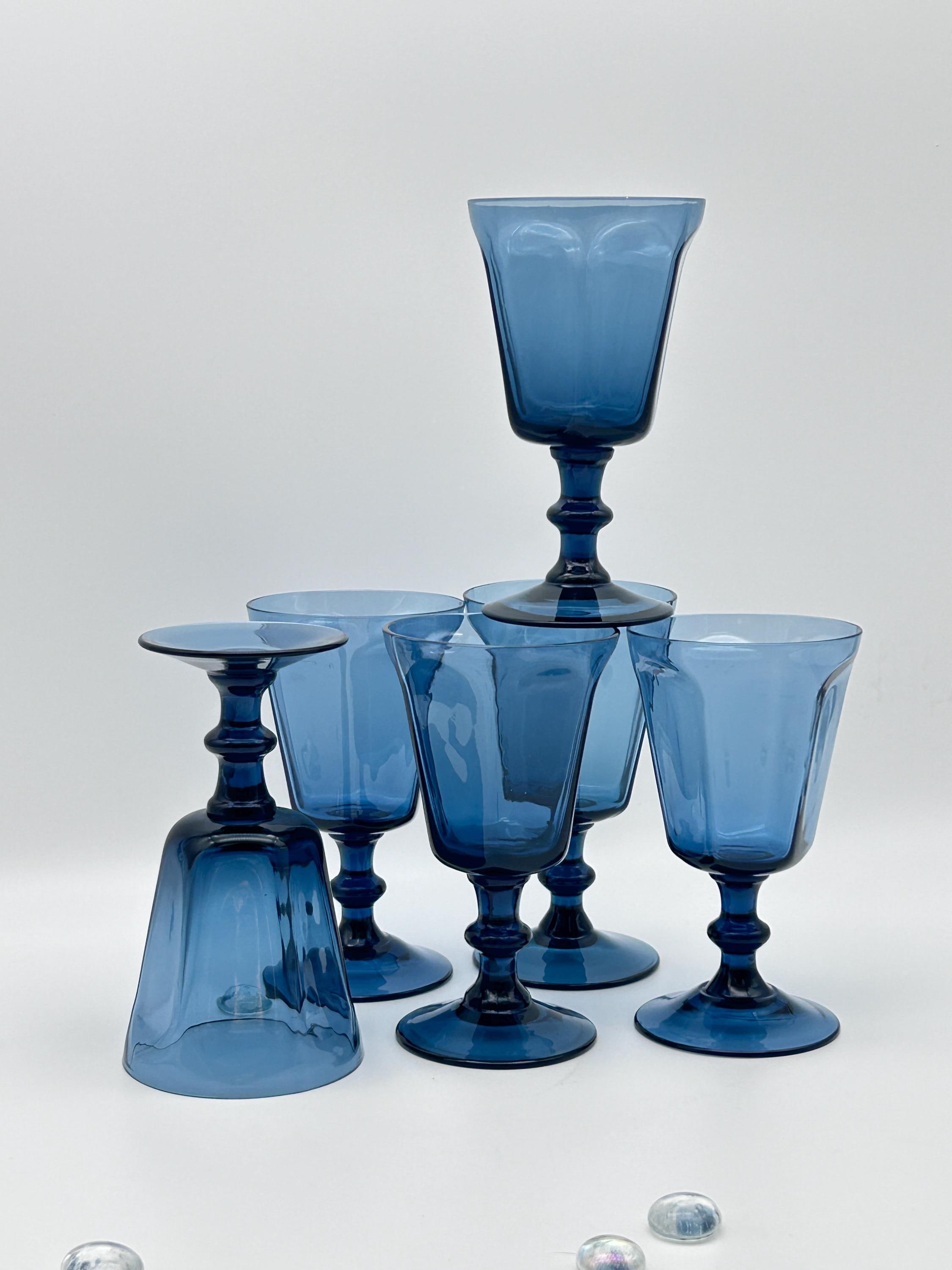 Lenox Blue Glassware - Etsy