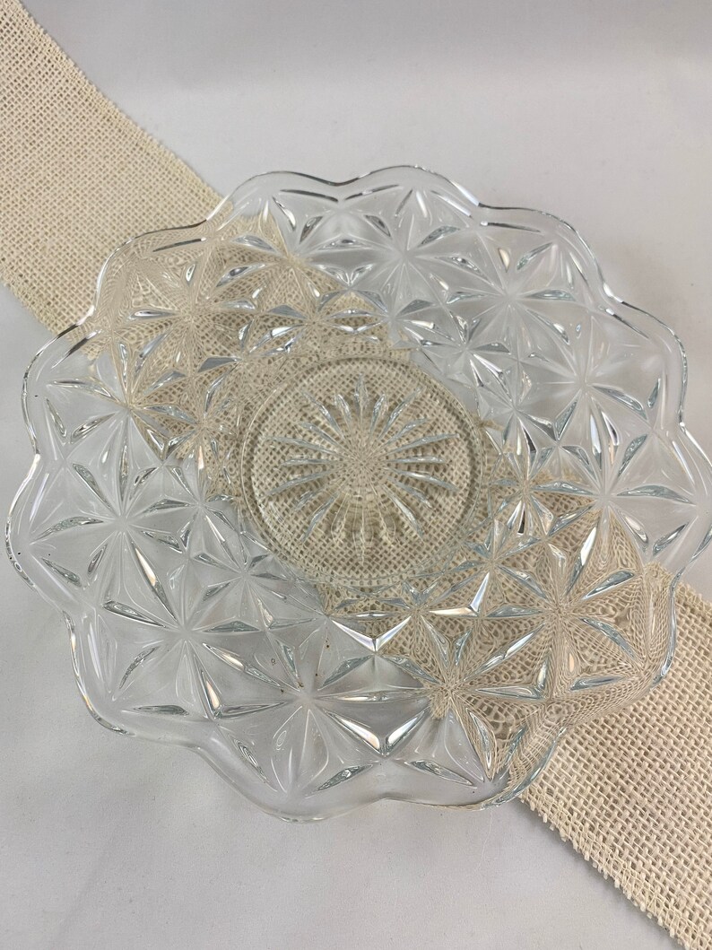 Elegant Depression Glass Serving Tray Etsy UK