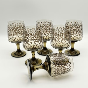 Set of 6 Retro Prado Water Goblets by Libbey