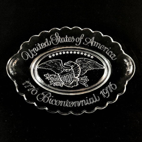 Avon Bicentennial Crystal Commemorative Plate