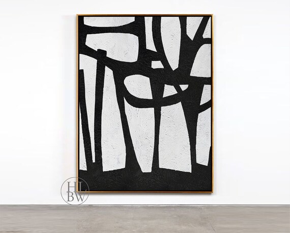 Arte De Pared Vertical Grande Pintura De Arte Moderno Sobre Etsy