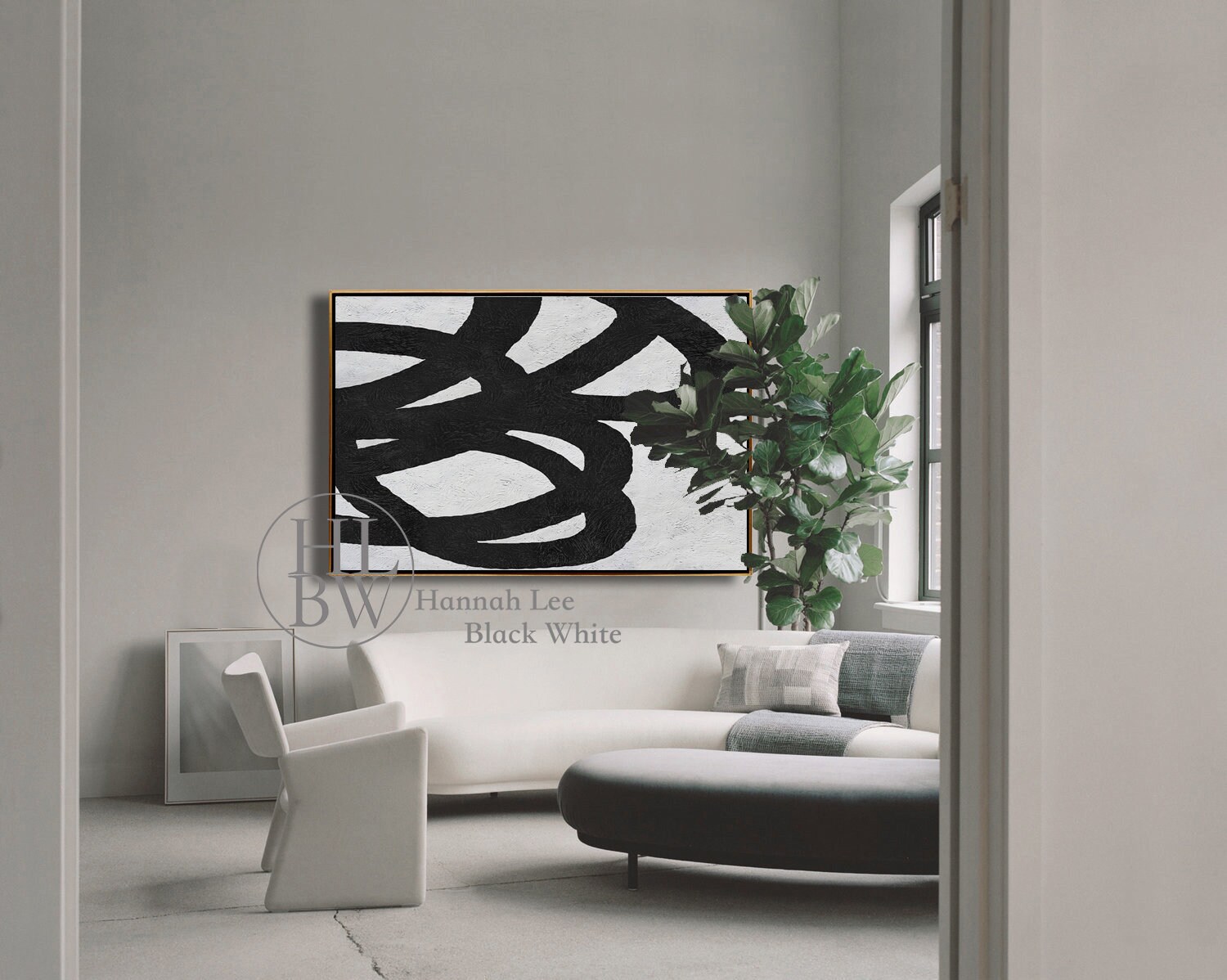 Extra Large Office Painting Office Wall Art Contemporary Art Etsy