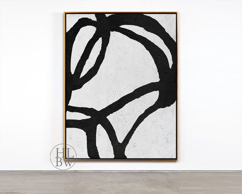 Vertical Wall Art Large Modern Art Painting on Canvas Etsy