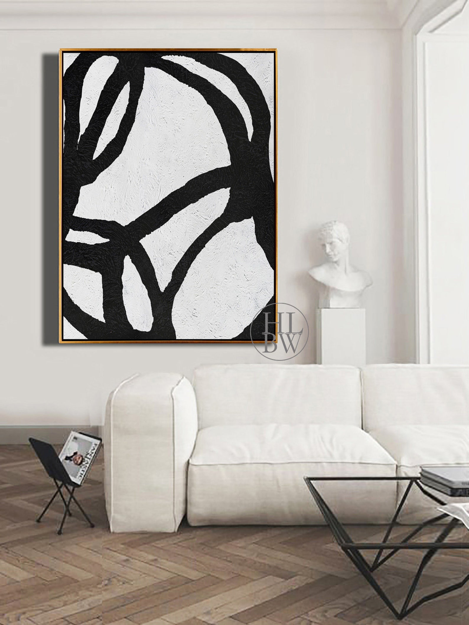 Vertical Wall Art Large Modern Art Painting on Canvas Etsy Hong Kong