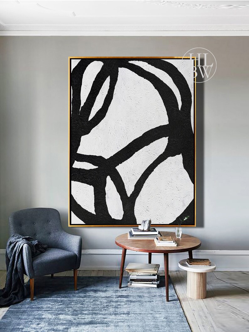 Vertical Wall Art Large Modern Art Painting on Canvas Etsy Hong Kong