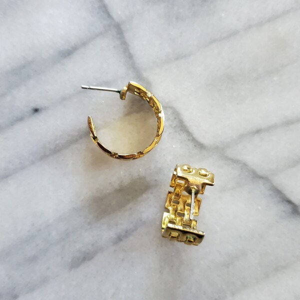 90s gold hoops Clearance