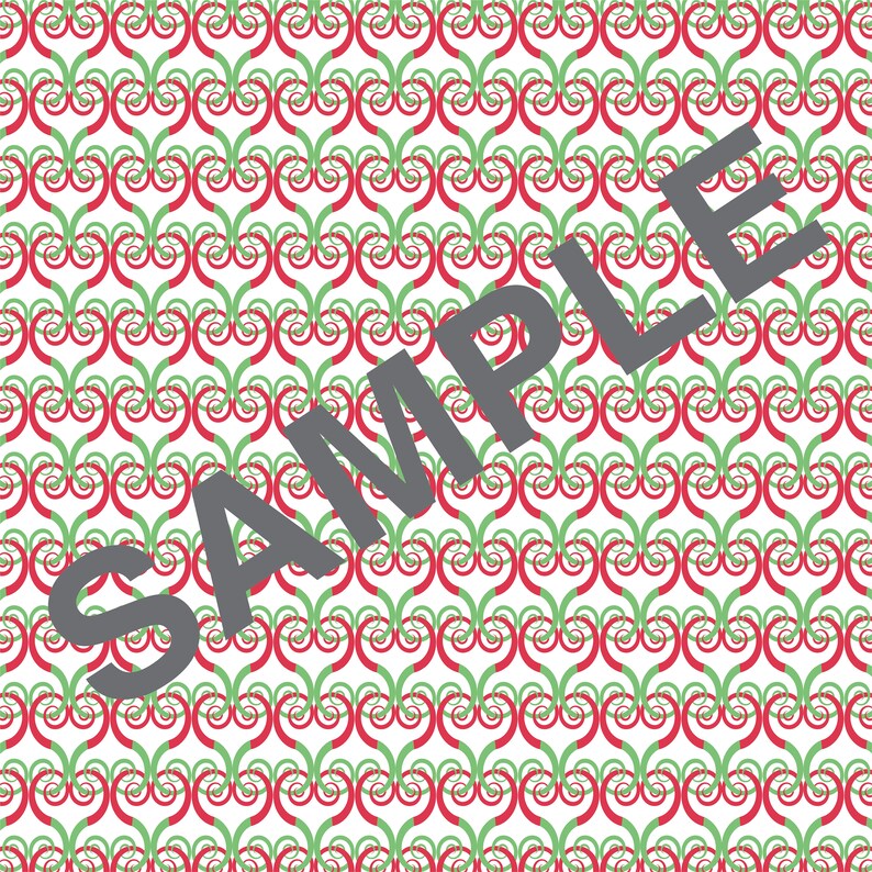 Transparent Christmas Seamless Pattern 16 Swirls Spirals Digital Papers Instant download Digital pattern