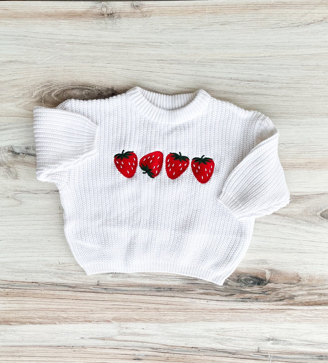 Babysprouts Knit Sweater Bodysuit - Strawberry Ice