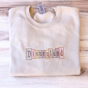 Disneyland Sweatshirt, Magical Sweatshirt, Disneyland Shirt, Embroidered Sweatshirt, Custom Crewneck, Disney Trip Crewneck, Disney Crewneck