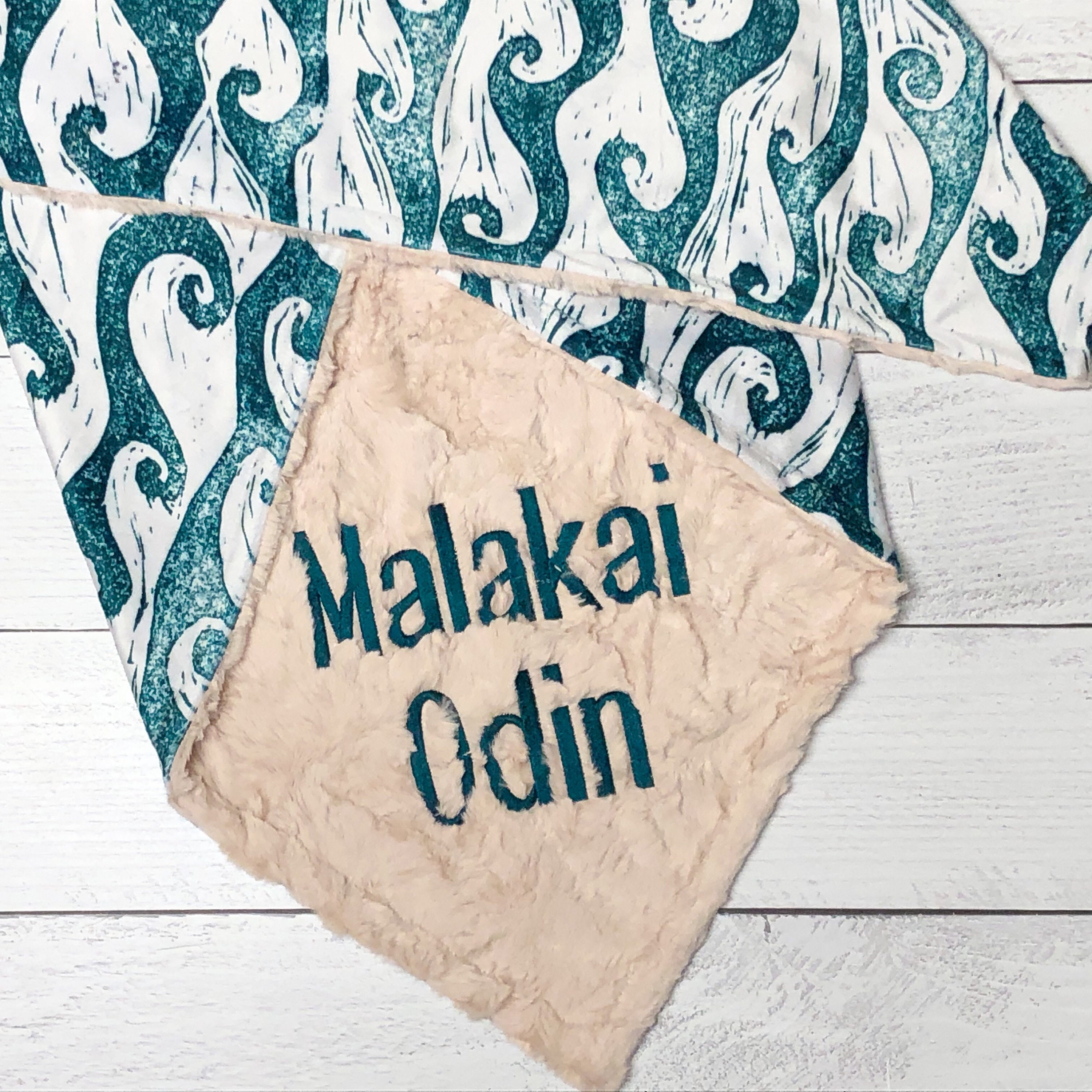 Personalized Baby Blanket Waves Baby Blanket Surf Baby Etsy Canada