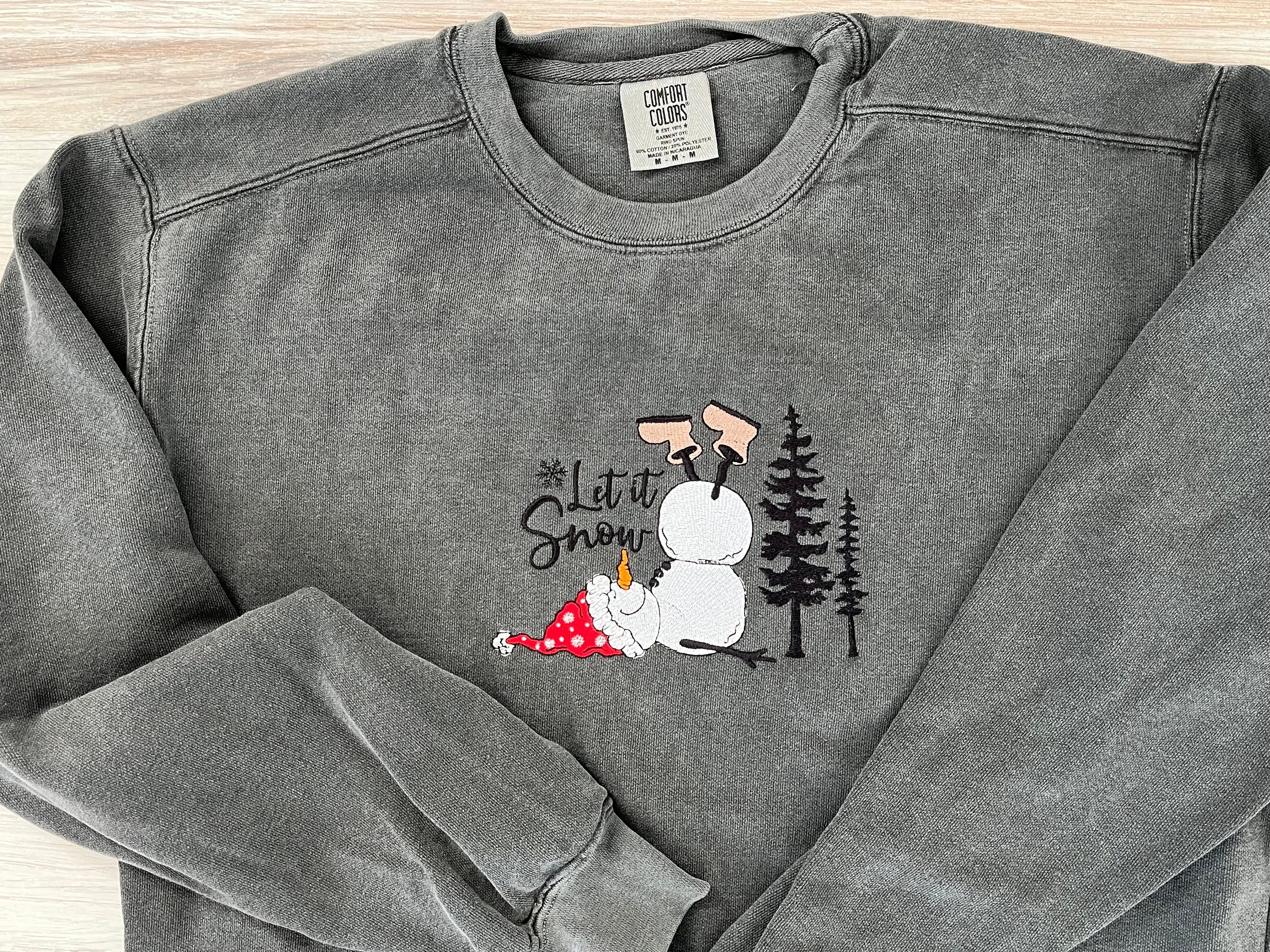 French Knot Snowman Shirt