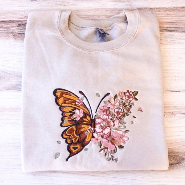 Butterfly Sweatshirt - Etsy