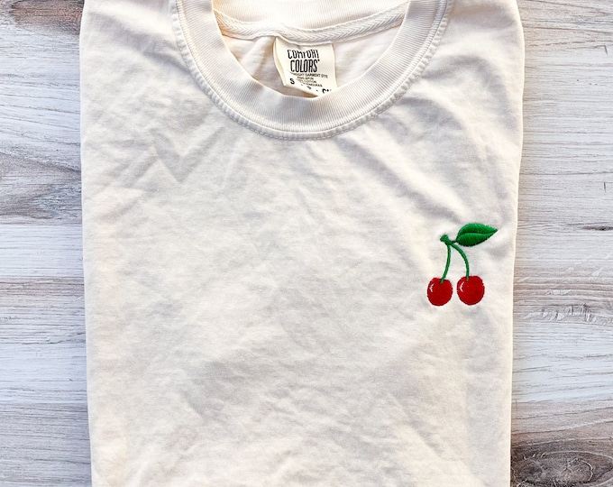 Cherry Embroidered Top main image 1